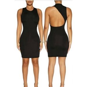 🆕 Naked Wardrobe Cutout Back Sleeveless black  Mini Dress women’s size 3X